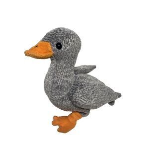 Ty Beanie Babies Honks Grey and Orange Duck 7.5 inch No paper hang tag